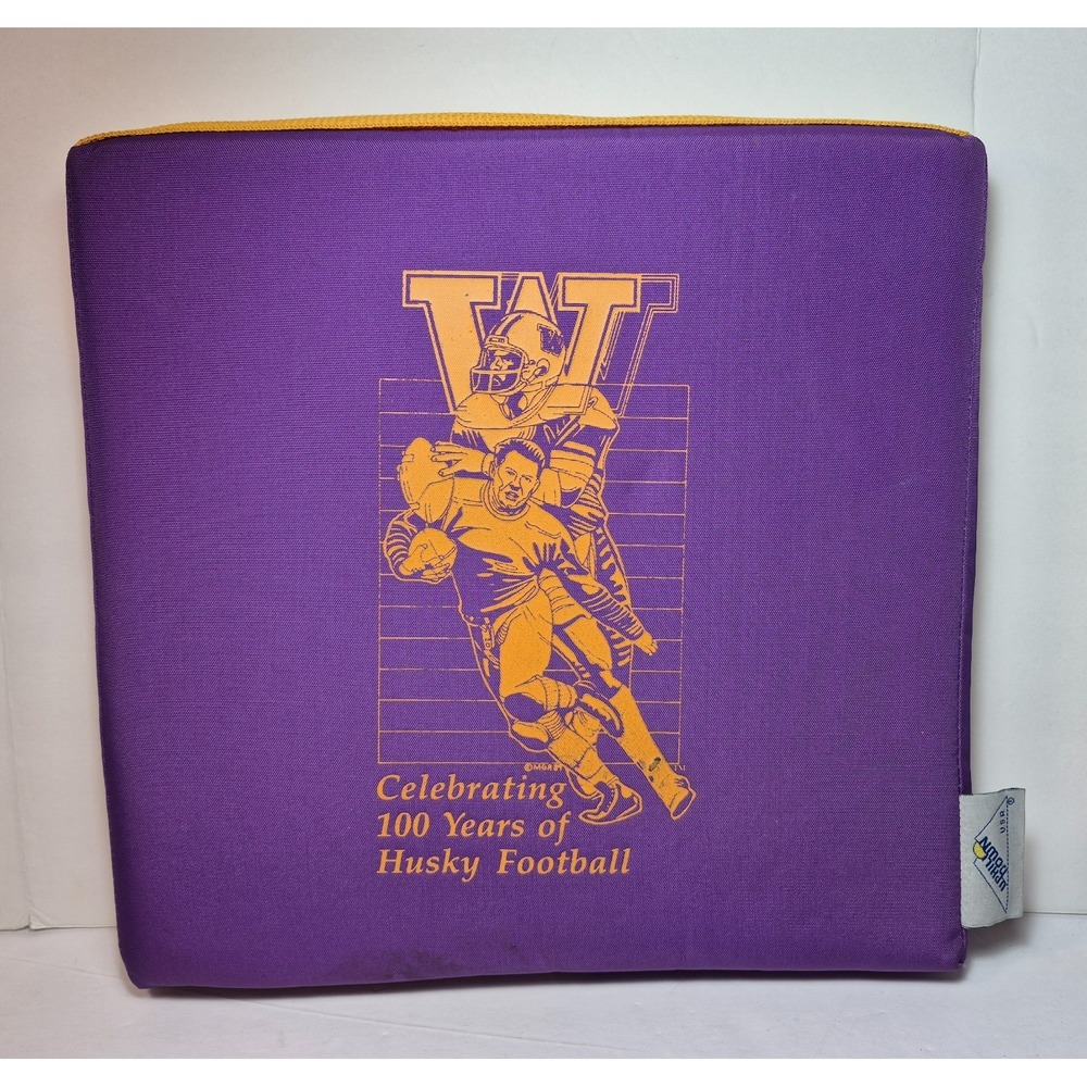 University of Washington UW Huskies 1989 Stadium Seat Cushion 100 Year Football